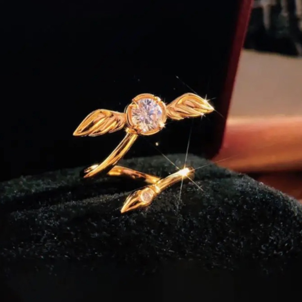 Golden Snitch Ring. Size 7.  New.